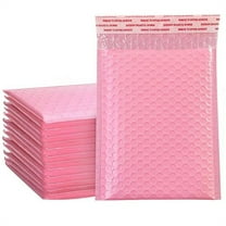 Yahome 25 Pcs Pink Poly Bubble Mailers Small Padded Envelopes Mailing Bags Self-Seal Packaging Bags Waterproof, Shockproof and Dustproof for Shipping (5x7 Inches)