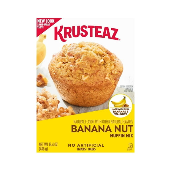 2X - Krusteaz Banana Nut Muffin Mix, 15.4 Oz