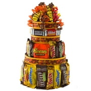 Autumn Treats Candy Cake gift basket