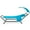 Blue, variant on Gymax Chaise Lounge Bed w/ Detachable Sunshade Canopy Hammock w/ Rustproof Metal Stand Beige