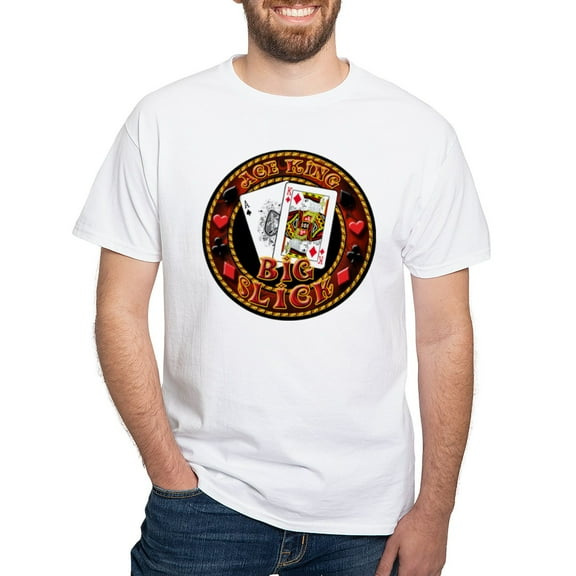 CafePress - Big Slick White T Shirt - Men's White Classic Cotton T-Shirts