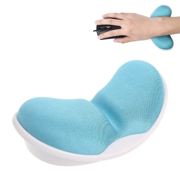 Almohadilla para muñeca de ratón de espuma viscoelástica y almohadilla para muñeca de teclado, mousepad antideslizante, soporte para muñeca, para oficina Levamdar Modelos de deportes electrónicos