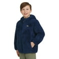 thumbnail image 2 of Eddie Bauer Youth Kid's High Pile Plush Hooded Full Zip Jacket (Blue/X-Small), 2 of 7