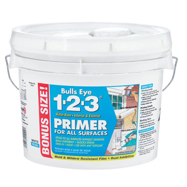 Zinsser Bulls Eye 123 White Primer and Sealer 2.5 gal