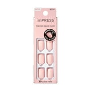 KISS imPRESS Color Press-on Manicure, Pick Me Pink, Short