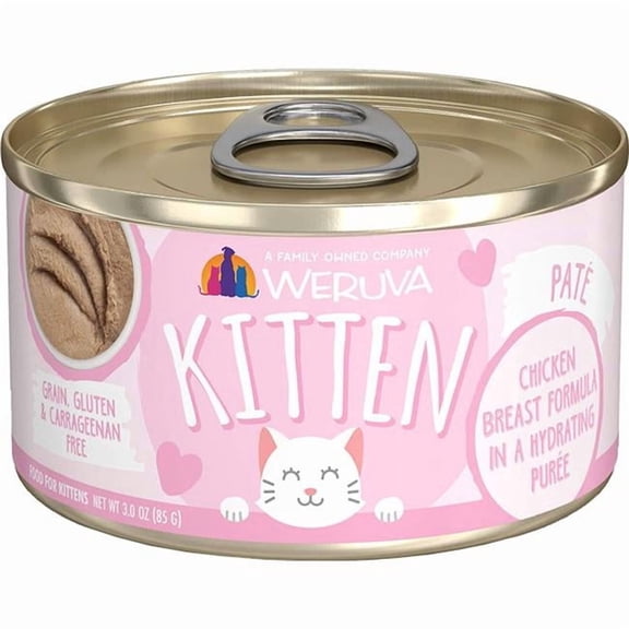 Weruva 810028242821 3 oz Kitten Puree Chicken Cat Treat