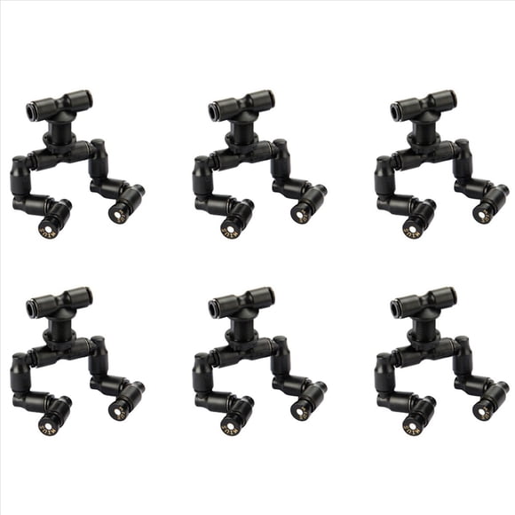 6X Nebulizador de Reptiles Aspersor de Niebla Tanque de de Refrigeración para Mascotas Acuáticas Acuario Ajustable 360