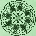 thumbnail image 1 of Ahgly Company Machine Washable Indoor Square Transitional Pale Green Area Rugs, 5' Square, 1 of 7