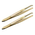 thumbnail image 4 of Shisuyan 2Pcs Precision Eyebrow Tweezers Set For Women With Stainless Steel For Travel Use, 4 of 8