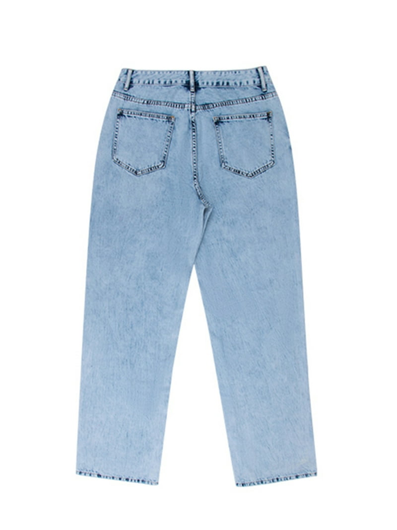 パンツ Remember VINTAGE LIKE DENIM LOOSE PANTS Women Low Waisted Pants Wide Leg Denim Jeans Straight Casual