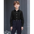 thumbnail image 6 of Arshiner Boys Long Sleeve Dress Shirt Button Down Shirts Formal School Uniform Shirt, 6 of 6