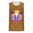thumbnail image 4 of GERsome Men's Sleeveless Tank Tops Casual Crewneck Sports Muscle T-Shirts Hawaiian Floral Beach Vacation Tops for Men S-2XL, 4 of 4