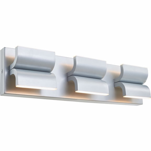 50074ODW-SL-Willow-Abra Lighting-Willow - 26.65W 5 LED Curved Wall Sconce-13.5 Inches Tall and 5.12 Inches Wide