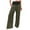 Green, variant on YUGYXL Womens High Stretch Waist Pants Loose Summer Wide Leg Pants Palazzo Pants Beach Lightweight Trousers with Pockets Black L