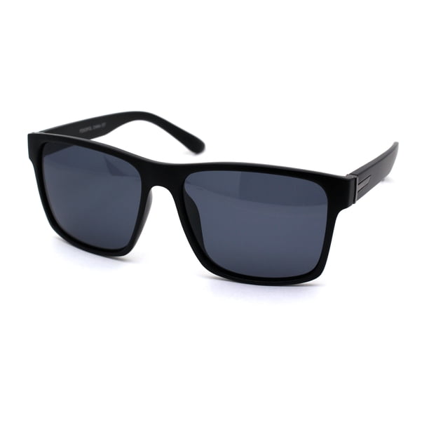 SA106 Polarized Mens Rectangular Minimal Sport Plastic Sunglasses