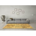 thumbnail image 3 of Ahgly Company Indoor Square Abstract Brown Modern Area Rugs, 6' Square, 3 of 4