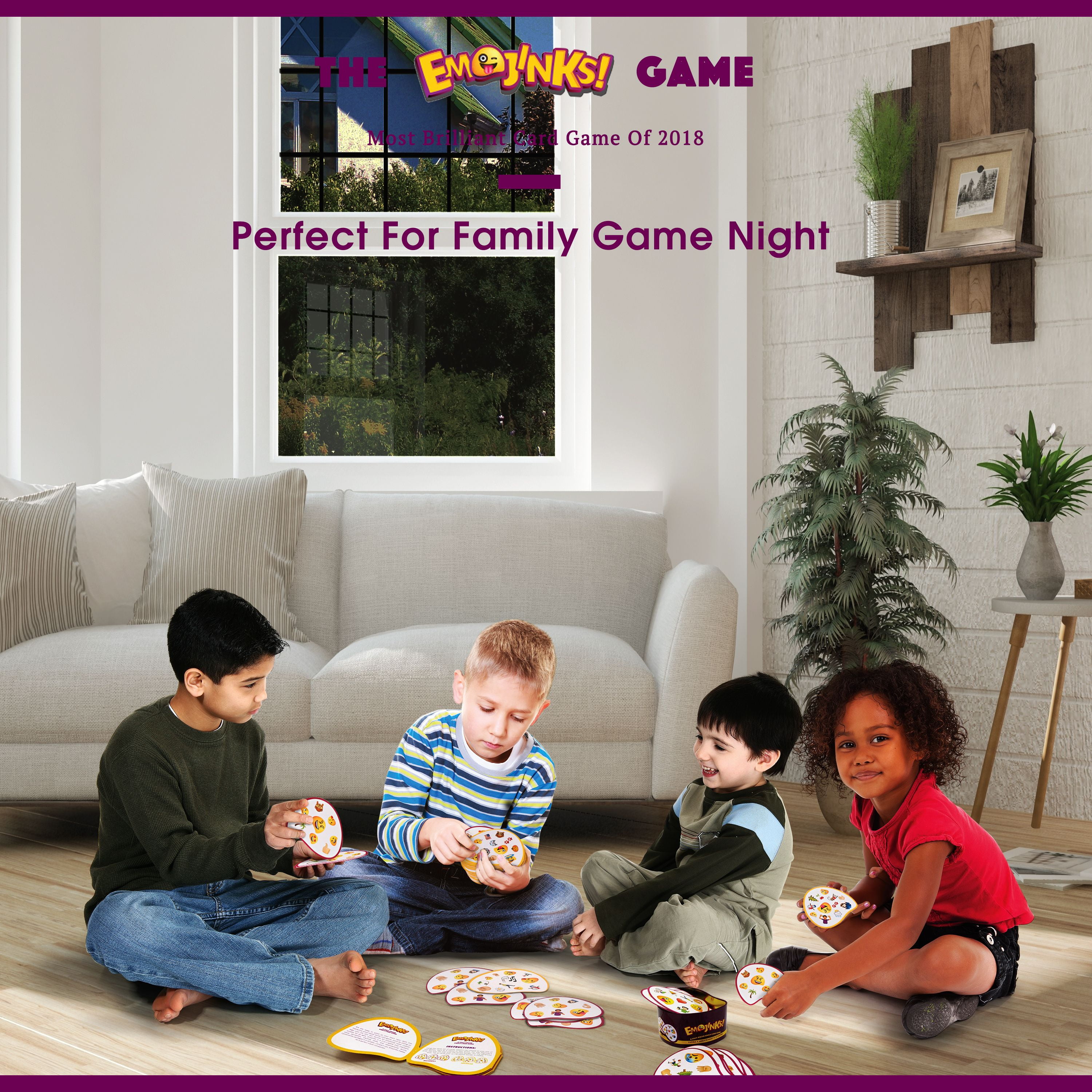 Emojinks Emoji Card Games for Families Fun Card Game for Kids Emoji Party... 