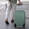 thumbnail image 3 of Black and Mint Green Checkerboard Pattern Luggage Cover Fashion Suitcase Cover Baggage Covers Fit 25-28 Inch Luggage (Go Travel), 3 of 4