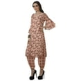 thumbnail image 3 of Moomaya Women's Printed Indian Ethnic Clothing Set-Printed Kurta w/ Pants, Designer Tunic Dress, 3 of 9