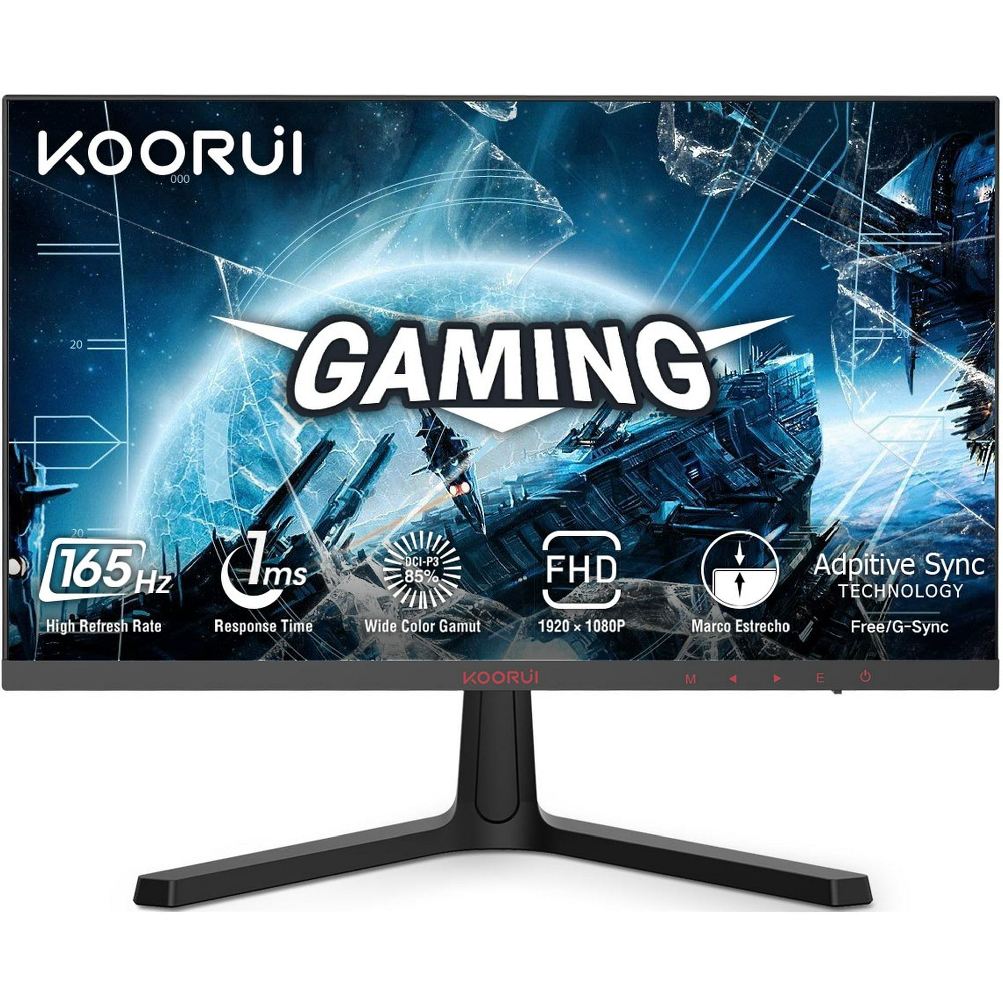 KOORUI 24インチ ゲーミングモニター 165Hz KOORUI 24 inch High-Performance 165Hz/144Hz 1ms(MPRT) 100% sRGB