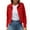 Red, variant on Women's Denim Jackets Clearance 2024!Women's Basic Solid Color Button Down Denim Cotton Jacket With Pockets Denim Jacket Coat