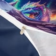 thumbnail image 4 of Metsweet Gradient Dragon Duvet Cover Queen, Abstract Ombre Wildlife Queen Bedding, Teal Purple Blue,Navy Blue Reversible,3-Piece,1 Duvet Cover and 2 Pillowcases, 4 of 6