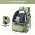 thumbnail image 2 of Mochila para gatos YUNLINLI, transpirable, para mascotas de hasta 9 kg, 2 of 6