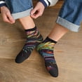thumbnail image 3 of Naloa Colorful Dragon Head Profile Ankle Socks for Women Non Slip Socks No Show Socks Classic Low Cut Casual Socks Casual Socks, 3 of 7