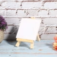 thumbnail image 2 of Xiao Hua Juego de 4 mini caballetes de madera para lienzo, caballete en blanco con lienzos, mini paneles de lienzo para pintar, mini lienzos para arte, pintura, dibujo y manualidades., 2 of 5