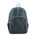 thumbnail image 6 of Eastsport Mesh Backpack With Adjustable Padded Shoulder Straps, Graphite/Mint Blue, 6 of 6