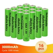 AAA Maximum Power Alkaline Triple A Batteries (16 Count)  Ultra Long-Lasting, 10-Year Shelf Life, Leakproof Design, 1.5V