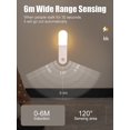 thumbnail image 4 of AMERTEER LED Night Light PIR Motion Sensor Wall Light 500mAh Chargeable LED Closet Lamp 3 Modes Counter Light Magnetic Wardrobe Light Stick-on for Kitchen, 4 of 10