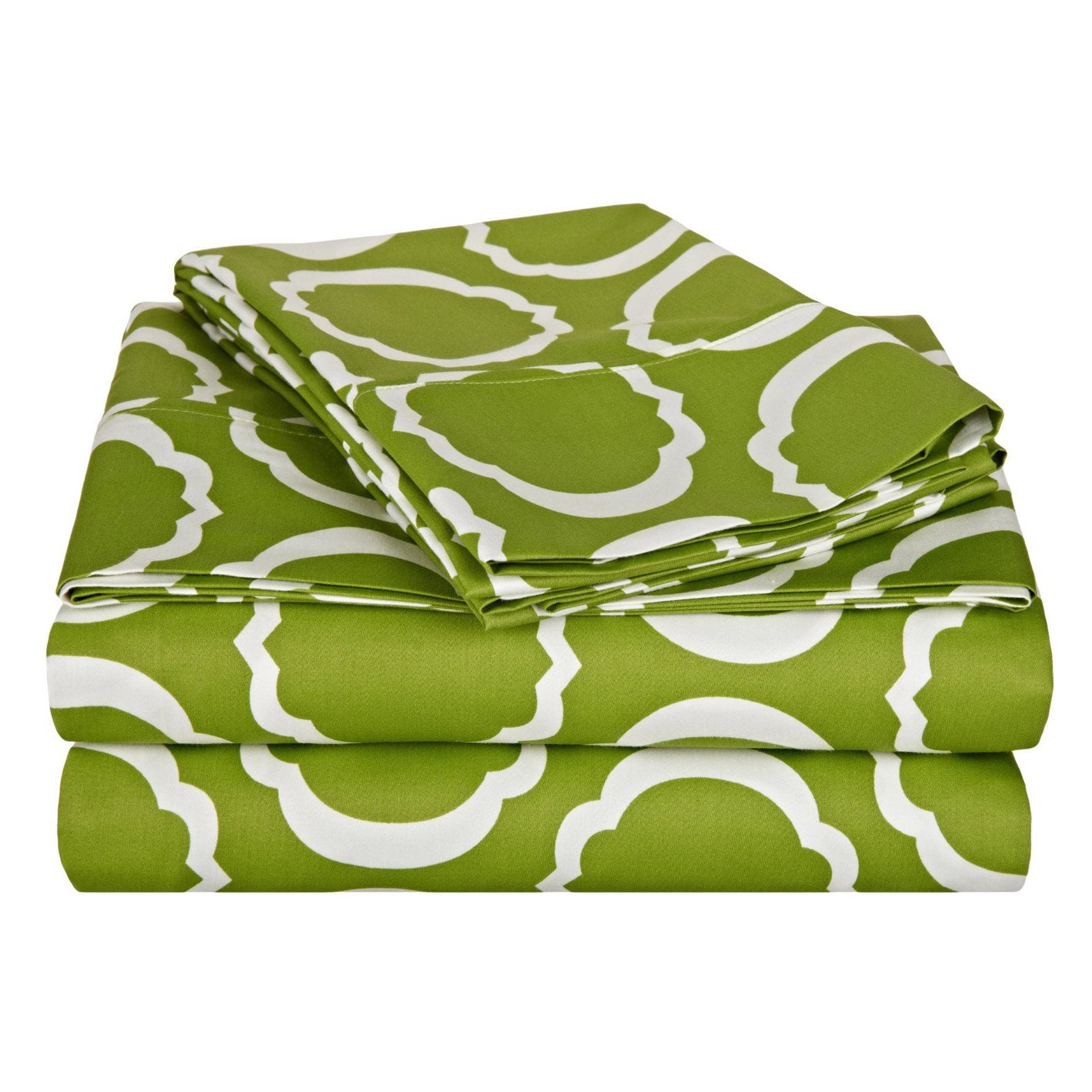 Wrinkle Resistant 2-Piece King Pillowcase Set Scroll Park Black Soft Cotton Blend 600 Thread Count