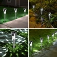 thumbnail image 3 of 12 Pack Solar Lights Outdoor, Stainless Steel Solar Garden Lights, Waterproof LED Landscape Light for Patio Yard Decoration, Cool White, 3 of 8