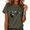 1-Green, variant on Women's Eclipse Line Art T Shirts Washed Distressed Casual Tees Relaxed Fit Trendy Summer Vacation Outfit Short Sleeve Tops