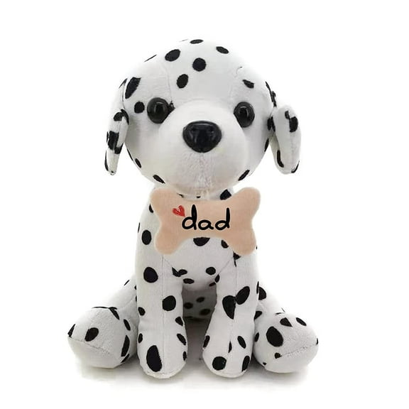 Plushland Adorably Plush Stuffed Animal Dog Toy – Bone with Message On DAD, Plush Stuffed Animal Toys for Kids and Superb Gift for on Father’s Day 8 Inches