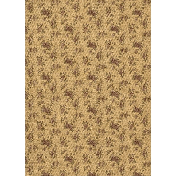 Ahgly Company Indoor Rectangle Patterned Beer Orange Area Rugs, 2' x 4'