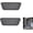 Grey, variant on 2 Pack Refrigerator Drip Tray, Cuttable Protector Fridge Drip Tray, Silicone Spills Water Drip Tray, Water Dispenser Pan Drip Tray for Whirlpool, GE, Samsung, Rectangular, Black