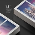 thumbnail image 4 of wall26 Canvas Print Wall Art Window View Pastel Sunset Snowy Pine Tree Forest Wilderness Nature Photography Realism Scenic Landscape Colorful Multicolor for Living Room, Bedroom, Office - 24"x36, 4 of 5