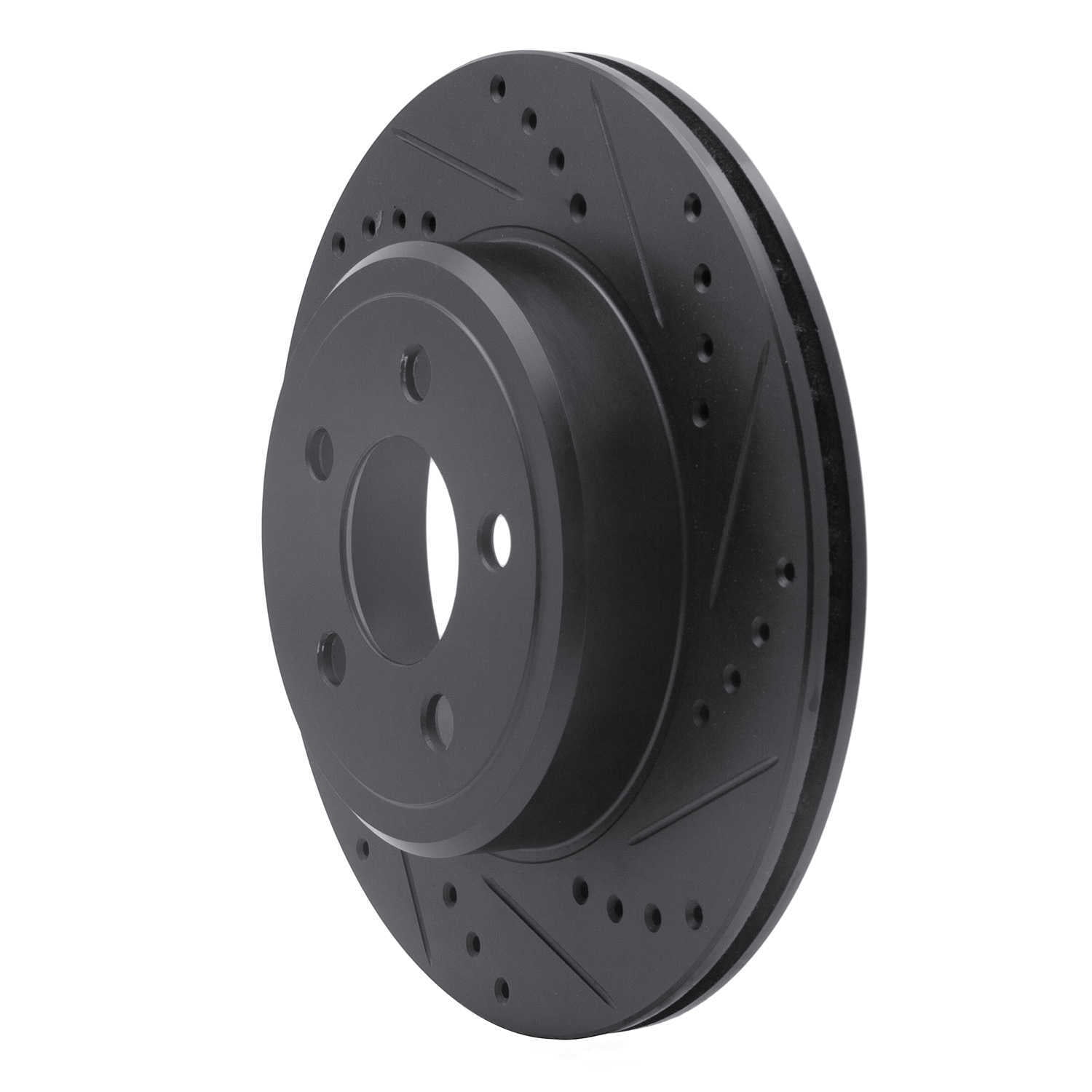 Dynamic Friction Company 633-39018R DFC Brake Rotor - Drilled And Slotted - Black