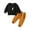 Black, variant on Coerni Toddler Baby Boy Fall Clothes Long Sleeve Little Dude Print Sweatshirt Top Long Pants Set Cute Toddler Winter Outfit