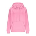 thumbnail image 3 of zbxnLI S-5XL Womens Oversized Sweatshirts Plus Size Hoodie Fall Fashion Loose Pullover Tops with Pocket, 3 of 7