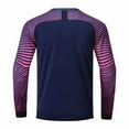 thumbnail image 3 of YUUMIN Kids Soccer Jersey Boys Goalkeeper Shirt with Chest Elbow Pads Compression Undershirt Football Navy Blue&Hot Pink 20, 3 of 5