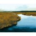 thumbnail image 2 of Wyatt Jr., Norman 24x20 White Modern Wood Framed Museum Art Print Titled - Wet Lands I, 2 of 4