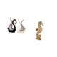 thumbnail image 5 of Elegante figura de cisne de resina cerámica para mesa, adorno decorativo para oficina, estante, dormitorio, sala de estar, regalo de aniversario,, 5 of 8
