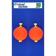 Comal Tackle 1.50" Round Snap-On Float, Red, 2 ct