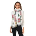 thumbnail image 2 of FORMRS Womens Scarf Winter Soft Long Big Warm Shawls Wrap Tassel Scarves, Christmas Penguin, 2 of 9