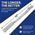 thumbnail image 4 of Universal Wrench Extender, Wrench Extender Tool  Vanadium Steel Broad Utility Easy Operation Long Length Square Hole  For Maintenance, 4 of 8