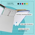 thumbnail image 5 of Djois® Desktop Display System, Durable Steel Wire Frames, Letter-Size, 20 Pockets,  Assorted, 5 of 6