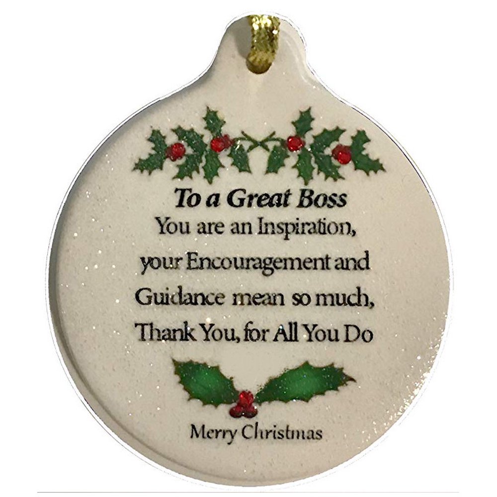 Boss Christmas Ornament 